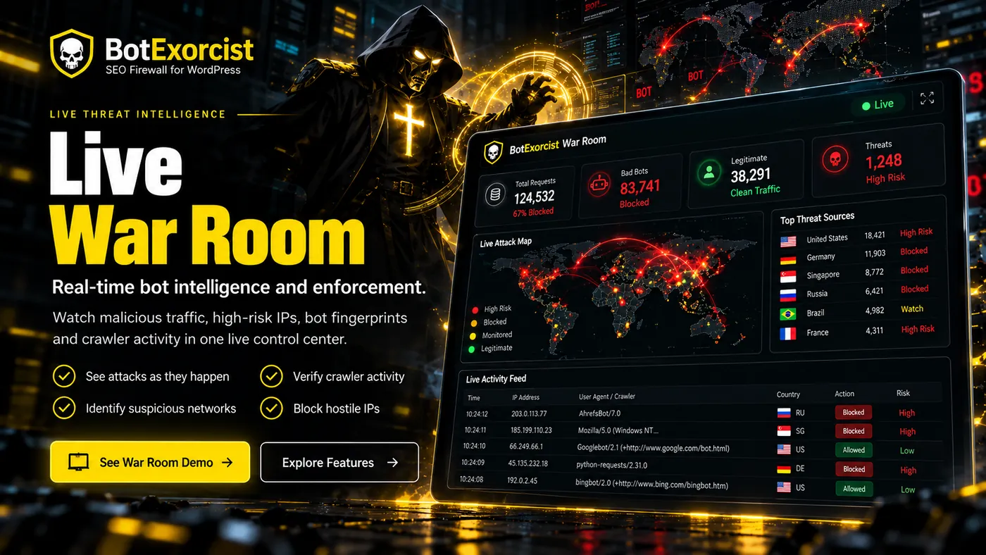 Network activity monitored in the BotExorcist War Room
