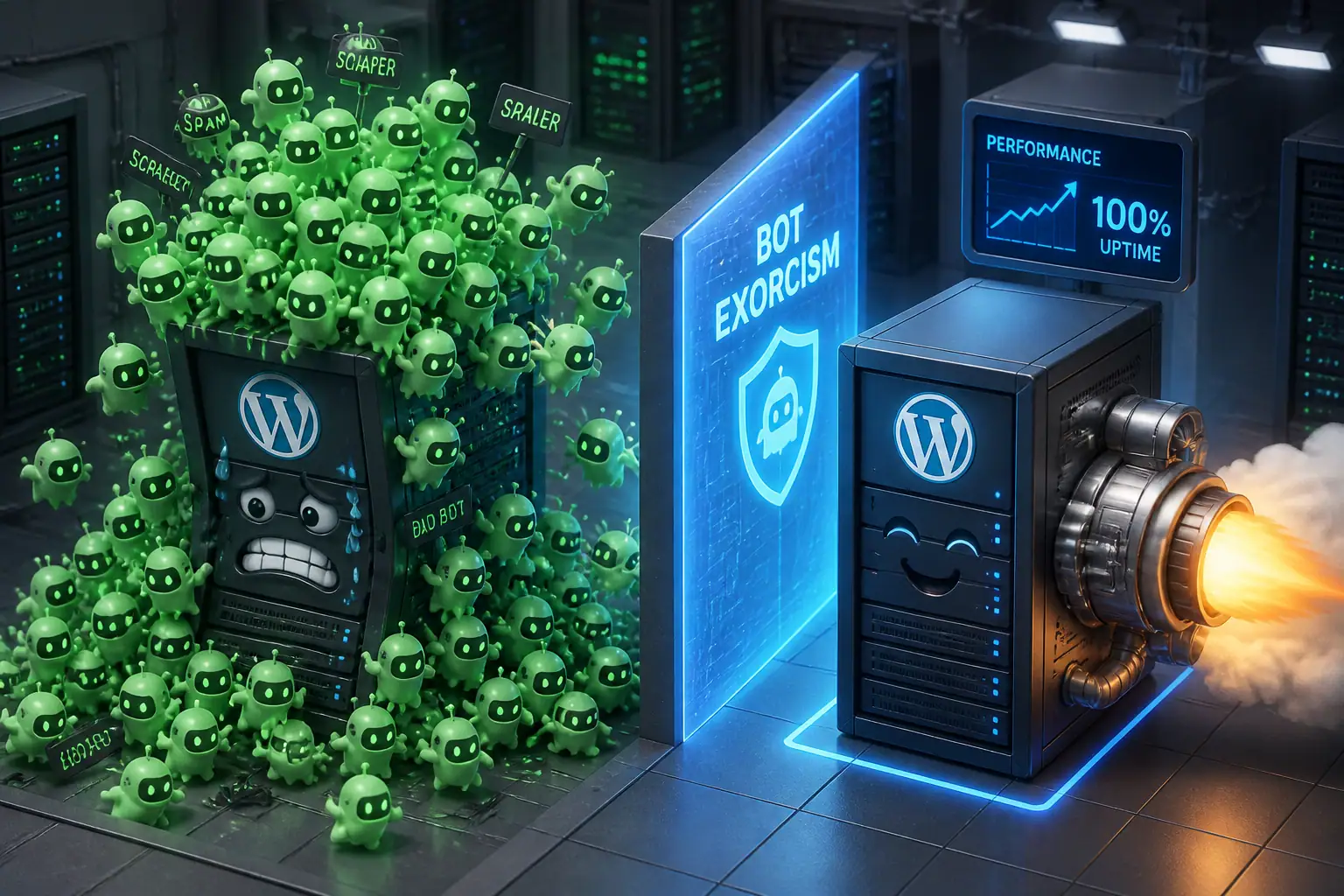 Ghost Traffic vs. Clean Traffic