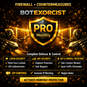bot exorcist firewall pro monthly